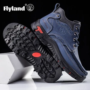 Botas Chukka FLYLAND Clásicas De Colección de Cuero Genuino Informales Zapatos al Aire Libre - Imagen 1 de 54