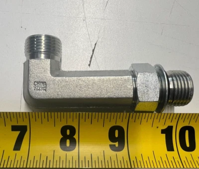 FS6801-L-08-08-NWO-FG Brennan 90° Long Elbow 1/2" Tube OD Face Seal x Male ORB