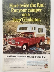 Pubblicità Stampa Jeep Gladiatore 1966 4x4 Camper - Foto 1 di 2