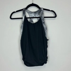 Ivivva By Lululemon Black Tank Top Built In Bra Athletic Girls Size 10 - Picture 1 of 7