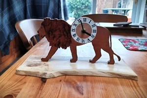 Handmade Lion Clock - Picture 1 of 3