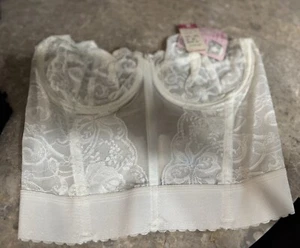 VINTAGE GODDESS STRAPLESS BRA. 36D. NEW! WHITE - Picture 1 of 7