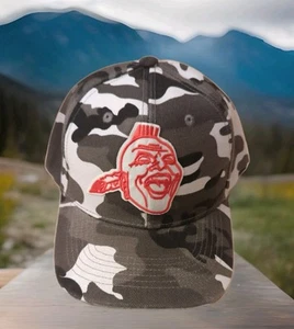 Atlanta Braves Retro Logo Unique Logo Gray Dark Camo Hat Cap. Adjustable. - Picture 1 of 4