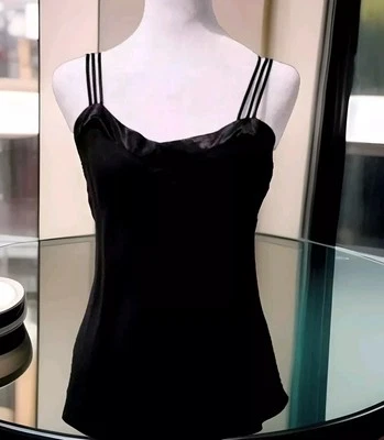 Blusa Mujer/Dama Vintage Años 90 Talla S Negra Top Marca Rampage EE. UU. Foto 1 de 4