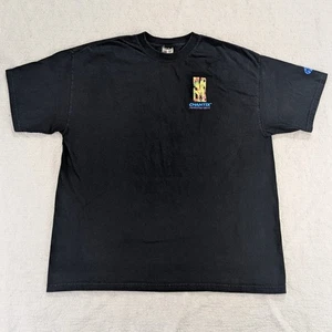Vintage Pfizer Chantix verschreibungspflichtige Medikamente Grafik T-Shirt Herren XL schwarz Y2K Rauchen - Bild 1 von 8