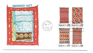 2235-38 Navajo Art, block of 4, Doris Gold FDC - Picture 1 of 1