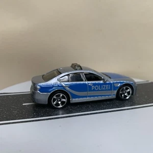 2024 Matchbox Germany #17 BMW M5 Police Silver/Blue Polizei 1:64 NM - Picture 1 of 13