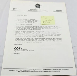 Senator Thomas A. Daschle US Capitol And Chicago Police Letters Misspell 2003 FS - Bild 1 von 7