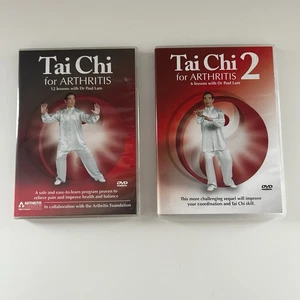 Tai Chi For Arthritis Part 1 & 2 Total of 18 Lessons Dr. Paul Lam DVD Tested - Picture 1 of 24