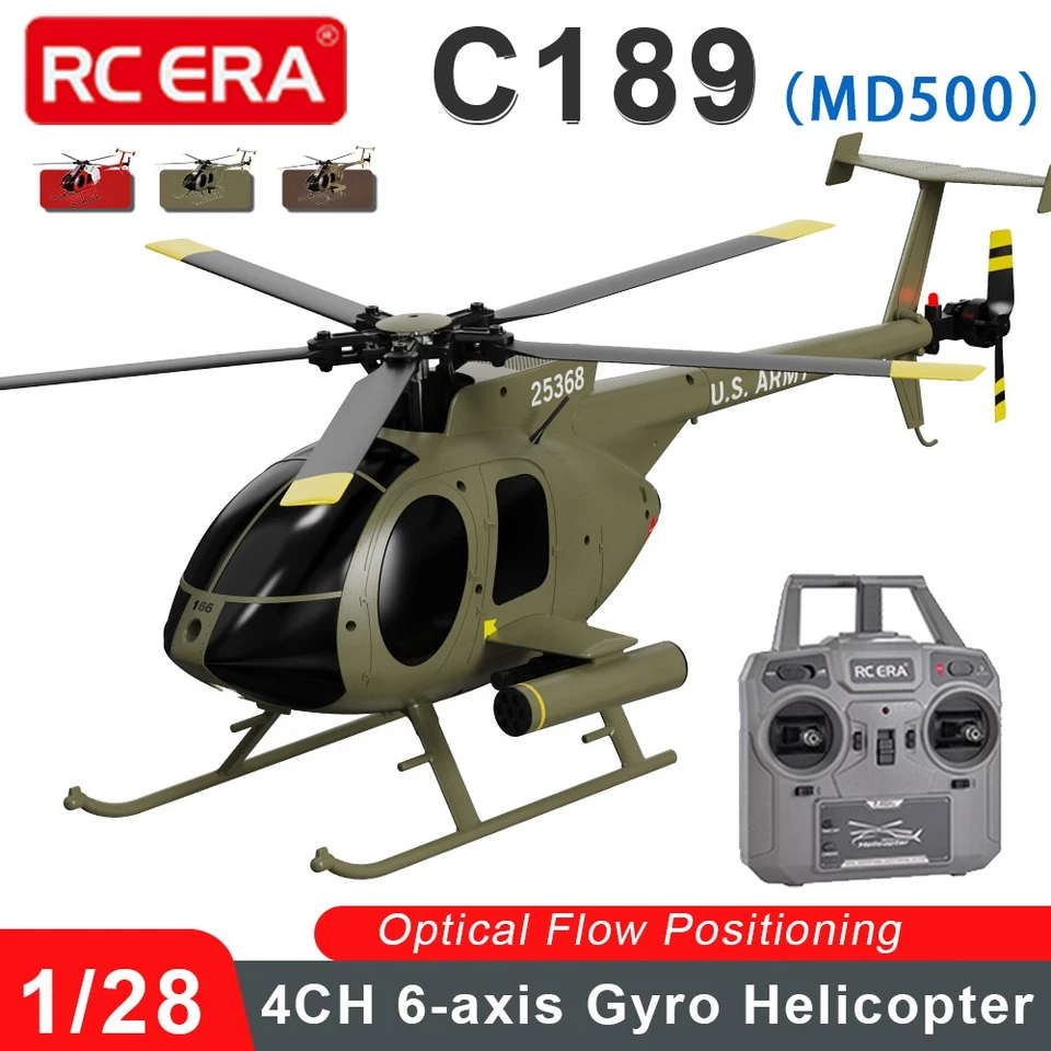 RC ERA C189 (MD500) 4CH Gyro Hubschrauber 1/28 optischer Fluss-Positionierung