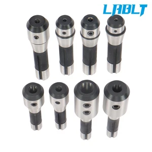 LABLT 8 Pack R8 End Mill Holder Set Adapter 3/16" - 1" For Bridgeport Kit - Picture 1 of 12