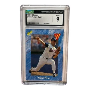 1991 Classic I #T86 Nolan Ryan CGC Mint 9 MLB Texas Rangers Baseball Slab - Picture 1 of 6