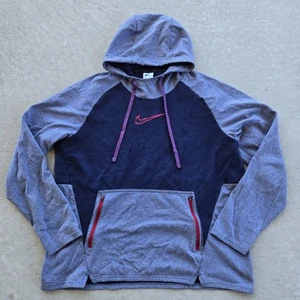 Suéter Nike Center Swoosh Azul Gris Calce Térmico Manga Larga Pullover Talla XL - Imagen 1 de 14