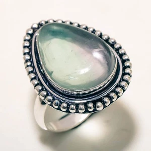 Green Fluorite Gemstone Handmade Fashion Antique Design Jewelry Ring 6" SR 349 - Picture 1 of 7