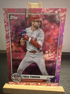 2025 Topps All-Star Game Trea Turner lamina rosa parallela /250 SP Phillies - Foto 1 di 3