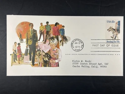 US FDC Guide Dogs for the Blind 1979 Seeing For Me 15c Postmasters + Insert a969 - Image 1 of 3