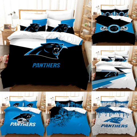 Carolina Panthers Bedding Sets Cotton Blend Duvet Cover Pillowcase Quilt Cover Cover