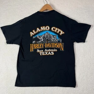 Harley Davidson Herren T-Shirt Alamo City San Antonio TX Größe L Hanes Beefy-T Hog - Bild 1 von 8