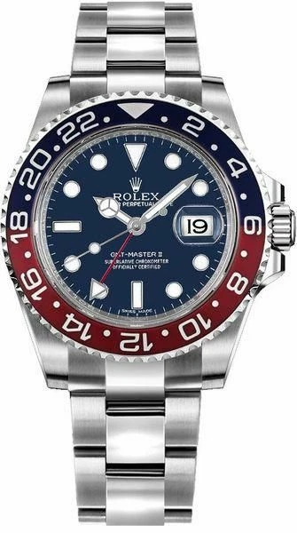 Rolex Gmt-Master II Pepsi Oro Blanco Esfera Azul Modelo 40mm 126719BLRO Oyster Foto 1 de 1