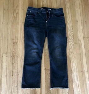 J Crew Jeans Damen 27p Schwarz Denim Demi Boot Crop - Bild 1 von 4