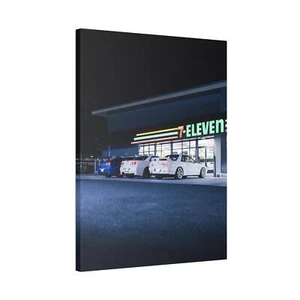 Nissan GTR R34 Skyline High Resolution Museum Quality Vertical Car Canvas Print - Picture 1 of 10