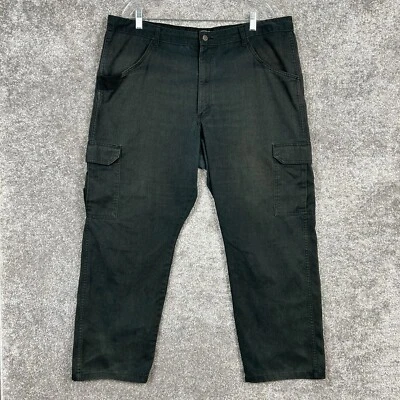 Wrangler Workwear Pants Men's 40x30 (41x28.5) Black Cargo Utility Carpenter - Image 1 of 4