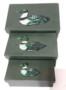 Stockente Nesting Geschenk Schmuckschatullen schwer stabil grün Karton ~ Jägergeschenk - Bild 1 von 11
