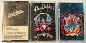 DOKKEN - CASSETTE LOT - Breaking Chains, Up from Ashes, Back for Attack - Picture 1 of 9