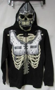 Felpa con cappuccio maschera full zip Football Skeleton unisex giovane taglia X-Large (14/16) A1 6133 - Foto 1 di 3