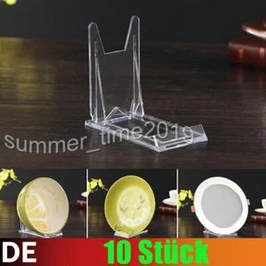 10x Acryl Display Staffeleien Verstellbar Plastikteller Halter Ständer Bilderrah - Bild 1 von 8