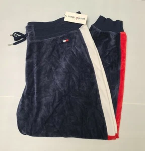 Tommy Hilfiger Sport Sweatpant Women's Blue Color Block Terry Jogger 2X NWT $69 - Picture 1 of 6
