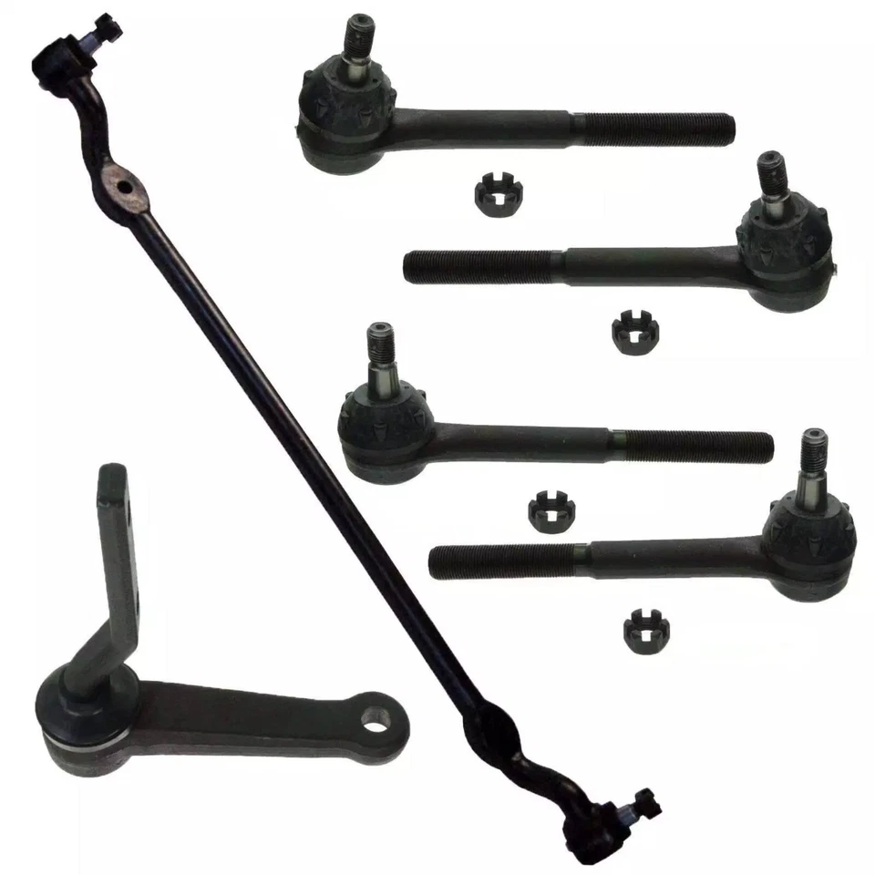 6 Pc Steering Kit Dodge D300 72-78 2WD D200 Pick Up Tie Rod End Idler Arm Link - Image 1 of 1