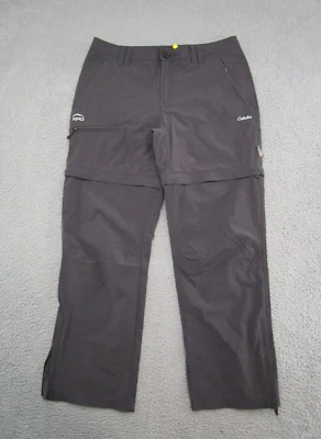 Cabelas Insect Defense Black Convertible Pants Women's Size 12 XPG Outdoor Read - Image 1 of 4