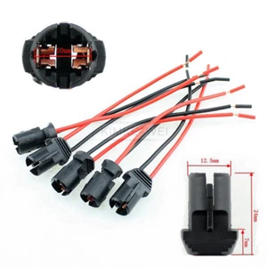 5x T10 W5W Led Lamp Bulb Socket Connector Holder Base & Wire 11.5cm New - Picture 1 of 7