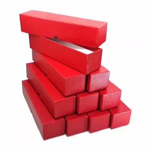 10 Red Storage Boxes for 2x2 Coin Holders and Flips (2x2x9) Single Row - Picture 1 of 3