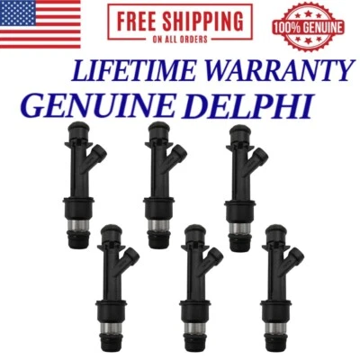 6x inyectores de combustible Delphi para Oldsmobile Aurora 2001-2002 #25321207 Foto 1 de 4