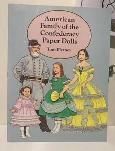American Family of the Confederacy Paper Dolls - Tom Tierney - Unused & Like New - Picture 1 of 6