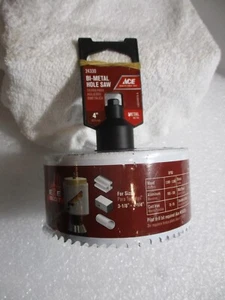 BI-METAL 4" HOLE SAW # 24330 ACE BI-METAL HOLE SAW EZE SLOT 4" NEW - Picture 1 of 10