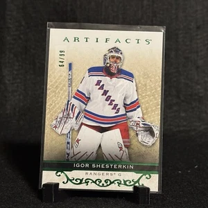 2021-22 Upper Deck Artifacts Igor Shesterkin Emerald /99 New York Ranges - Picture 1 of 2