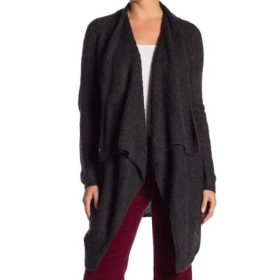 Cárdigan Joe Fresh gris carbón cascada frente abierto flyaway extra pequeño precio de venta sugerido por el fabricante 39 Foto 1 de 4