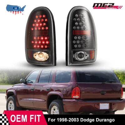 Luces traseras LED para Dodge Durango 1998-2003 conjunto de freno trasero lámpara lente transparente Foto 1 de 4