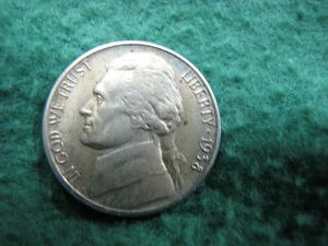 1938 U.S. Jefferson Nickel  Gorgeous HIGH GRADE 5 Cents Coin  FIRST YEAR ISSUE - Bild 1 von 4