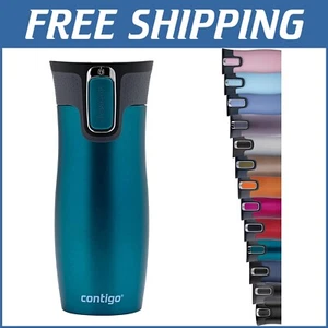 Stylish Insulated Coffee Mug - 470 mL with Easy-Clean Lid for On-the-Go Use - Picture 1 of 9