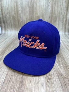 Sombrero ajustado 100 % lana vintage Sports Specialties New York Knicks talla 7 3/8 usado - Imagen 1 de 11