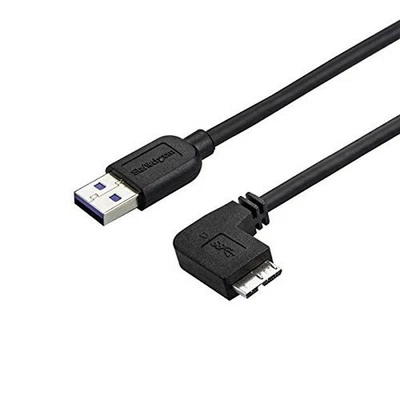 StarTech USB3AU50CMRS - Cable Delgado Micro USB 3.0 acodado a la Derecha a USB A - Imagen 1 de 4
