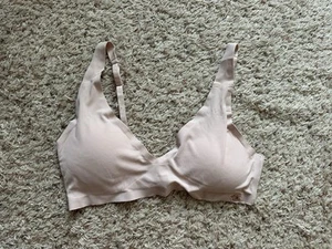 Danskin Intimates Lace Bra, Removable Pads, Size : Large Pink - Picture 1 of 6