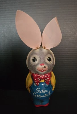 Mattel Peter Cottontail 1953 juguete musical de hojalata 11" cuerda conejito conejo no funciona Foto 1 de 4