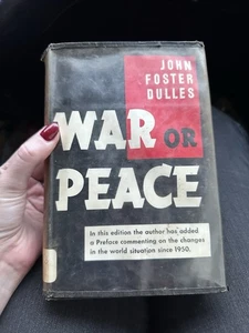 Krieg oder Frieden von John Foster Dulles Hardcover 1950 Erstdruck mit Spezial - Bild 1 von 10