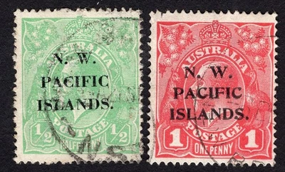 New Guinea 1918 Stamp SG#102-3 used - Image 1 of 2
