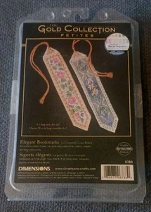 Dimensions Gold Collection Petites Elegant Bookmarks  Counted Cross Stitch Kit - Picture 1 of 4